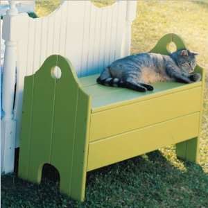   Whitewash Uwharrie Bridgehampton Bed End Bench Patio, Lawn & Garden