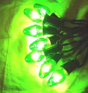 C7 TRANSPARENT Green 7 Bulb Light Set CLEMCO Wiring  