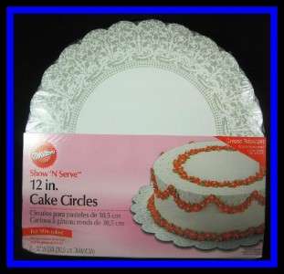 Wilton **12 inch SHOW N SERVE CAKE CIRCLES** 8 boards  
