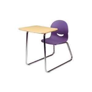   Desk Finish Fusion Maple, Seat Color Purple Iris