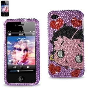   Cover APPLE IPHONE 4/4S Purple (B30) + Betty Boop Novelty Collectible