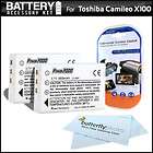 Pk Battery Kit For Toshiba Camileo X100 HD Camcorder