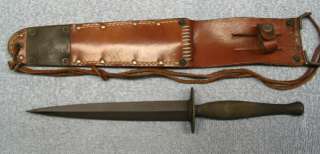 Rare USMC WWII Marine Corps Raider Stiletto Knife WW2 Fairbairn Sykes 