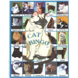   Bingo Games Cat Bingo Contains 42 Calling Cards 6 Playing Boards And