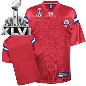   Jerseys New England Patriots BLANK RED Jersey Size 50 (Ship By DHL