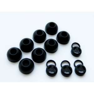 Small Black Replacement Earbuds Tips for Motorola S10 Bluetooth Stereo 