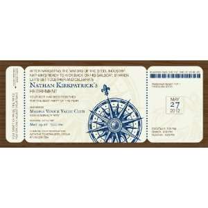  Nautical Boarding Pass Invitations