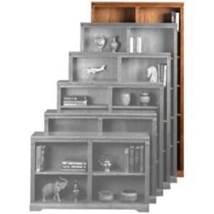  Essentials Traditional OA 84 Inch Double Bookcase 