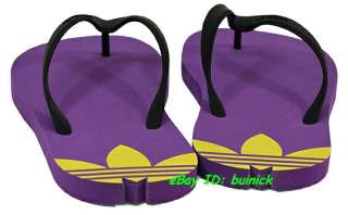 ADIDAS ADI SUN Purple Yellow Black flip flops slides sandals trefoil 