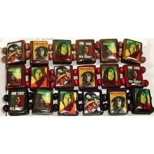  Bob Marley Wood Bracelets Set of Three With Pictures 