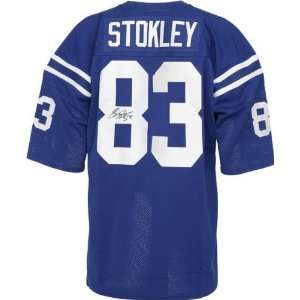  Brandon Stokley Autographed Jersey  Details Blue, Custom 