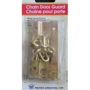  Chain Door Guard Brass Plated Steel