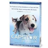 Capstar 2 25 lbs 20 tabs Kill Fleas in 30 Minutes Cats & Dogs  