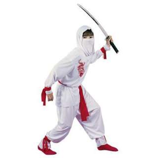 Kids Deluxe Ninja Costume   White.Opens in a new window