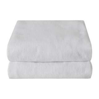 Cotton Flannel Pack & Play Crib Sheets 2 pk   White product details 