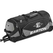 New Easton Stealth Baseball Catchers Bag Wheeled A78784 Black Gray 