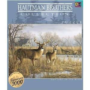 com Buffalo Games Our Side of the River Deer 1000 Piece Jigsaw Puzzle 