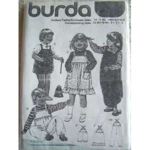   ROMPERS AND SUNDRESS SIZE 12M   18M   2 3 4 BURDA SEWING PATTERN 8176