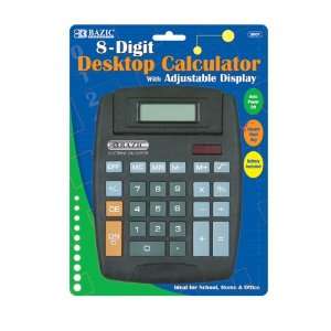   BAZIC 8 Digit Large Desktop Calculator Case Pack 48