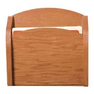   Contemporary One Pocket Chart Holder Natural Finish