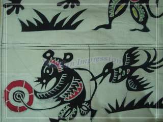 Chinese tribal handmade batik letter holder wall hanging mouses 