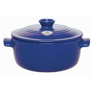  2.6 Quart Flame Round Stew Pot in Azure