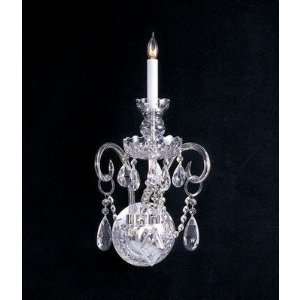   Bohemian Crystal Candle Wall Sconce with Crystals