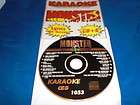 KARAOKE MONSTER HITS CD+G MALE CLASSIC COUNTRY #1053