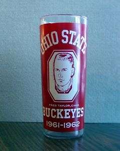 Ohio State BASKETBALL Buckeyes Glass Fred Taylor, 61 62  