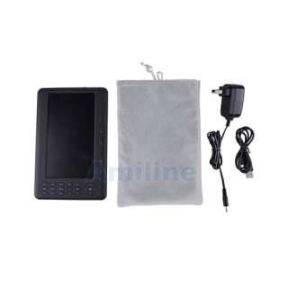 inch Color LCD eBook Reader x 1 AC Adapter x 1 USB Cable x 1 Soft 