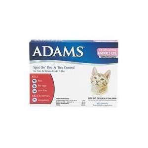 PACK ADAMS FLEA & TICK SPOT ON FOR CATS AND KITTENS, Color UNDER 5 