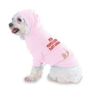  EATING TASTY ANIMALS Hooded (Hoody) T Shirt with pocket for your Dog 