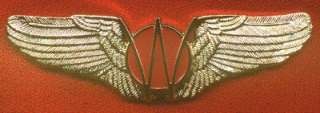 Custom Made Flying W Willys Emblem Deluxe Pilot Wings  