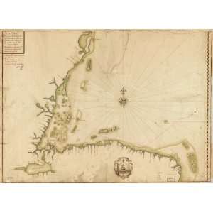  1756 map Coast of Central America