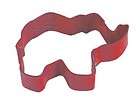 ELEPHANT 3 5 Poly Coated Cookie Cutter RED  