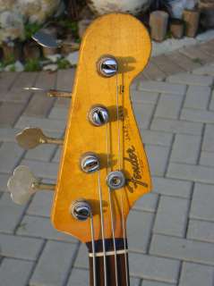 1961 Fender Jazz Bass Custom Color Stack Knob