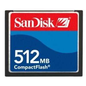  Sandisk CF 512MB (Compact Flash) Card SDCFJ 512 (bulk 
