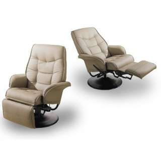  Two New Tan RV Motorhome Swivel Recliner Captains Chairs
