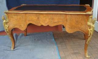 LOUIS THE XV FRENCH LEATHER TOP DESK ORMOLU MOUNTS  