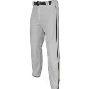 Champro YOUTH Pro Plus Baseball Pants With Piping GREY W/BLACK PIPING 