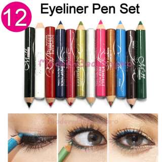   Mini Eyeliner Pen Pencil Cosmetic Makeup Eye Liner Box Set S  
