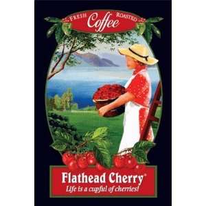 Fresh Roasted Flathead Cherry Coffee   Whole Bean  Grocery 