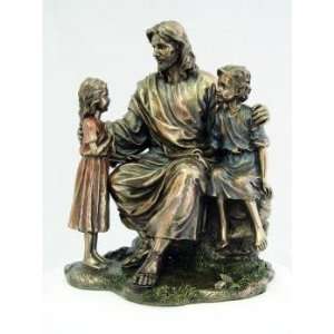  8 1/4 Christ w/ Children Statue