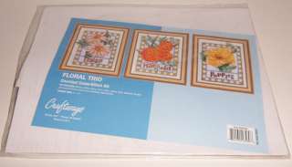 Craftways Floral Trio Counted Cross Stitch Kit New  