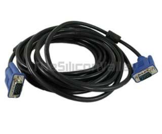 SVGA VGA LCD CRT MONITOR EXTENSION CABLE Male M/M 16 Ft  