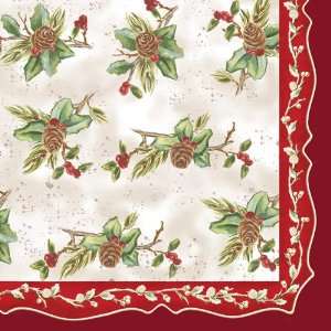  Christmas Holly Paper Dinner Napkins Health & Personal 