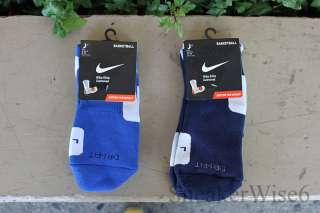 Nike Elite Dri Fit Basketball Socks Navy or Sky Blue  