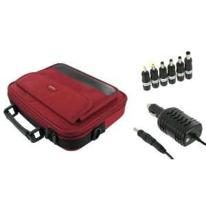 rooCASE 2n1 Netbook Carrying Bag and 12v Car Charger for Toshiba Mini 