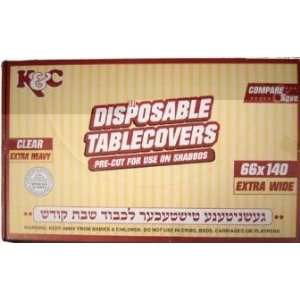  CLEAR PLASTIC TABLE COVERS HEAVY DUTY 66 X 140 10CS 