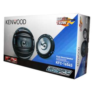 Kenwood KFC 1654S 6.5 Inch, 2 Way Sport Series Coaxial Car Speakers 